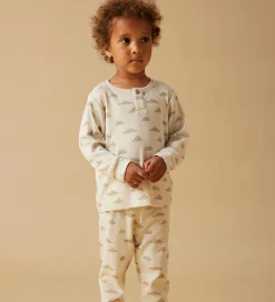 Unisex-Tøj|Nattøj|Lil Atelier Nattøj - Rib - NmmGago - Turtledove/Sky