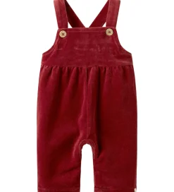 Juletøj|Bukser Og Jeans|Lil Atelier Lil' Atelier Smækbukser - Velour - NbfSaga - Red Dahlia