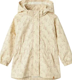 Sommerjakker|Lil Atelier Lil' Atelier Sommerjakke - NmfGerda - Bleached Sand m. Blomster
