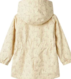 Sommerjakker|Lil Atelier Lil' Atelier Sommerjakke - NmfGerda - Bleached Sand m. Blomster