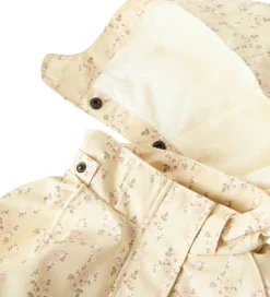 Sommerjakker|Lil Atelier Lil' Atelier Sommerjakke - NmfGerda - Bleached Sand m. Blomster