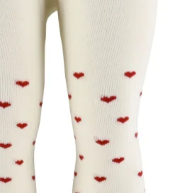 Strømpebukser|Lil Atelier Strømpebukser - NbfReba - Turtledove/Red Hearts