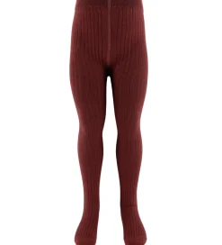 Strømpebukser|Lil Atelier Strømpebukser - Rib - NmfIlso - Hot Chocolate