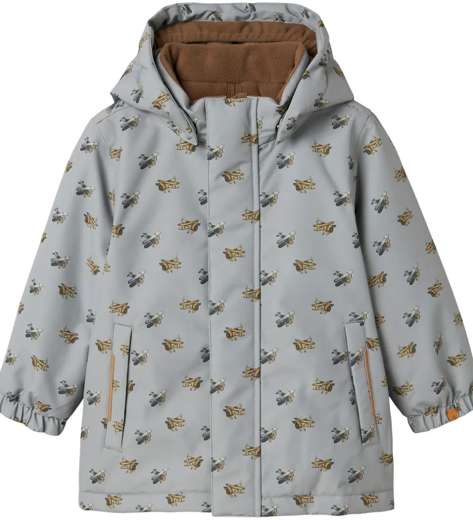 Vinterjakker|Lil Atelier Lil' Atelier Vinterjakke - NmmLasnow10 - Ultimate Grey/Airplanes