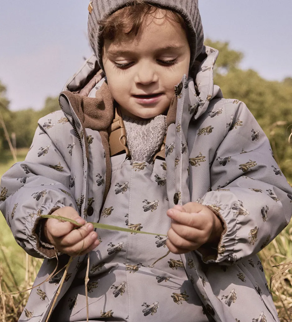 Vinterjakker|Lil Atelier Lil' Atelier Vinterjakke - NmmLasnow10 - Ultimate Grey/Airplanes