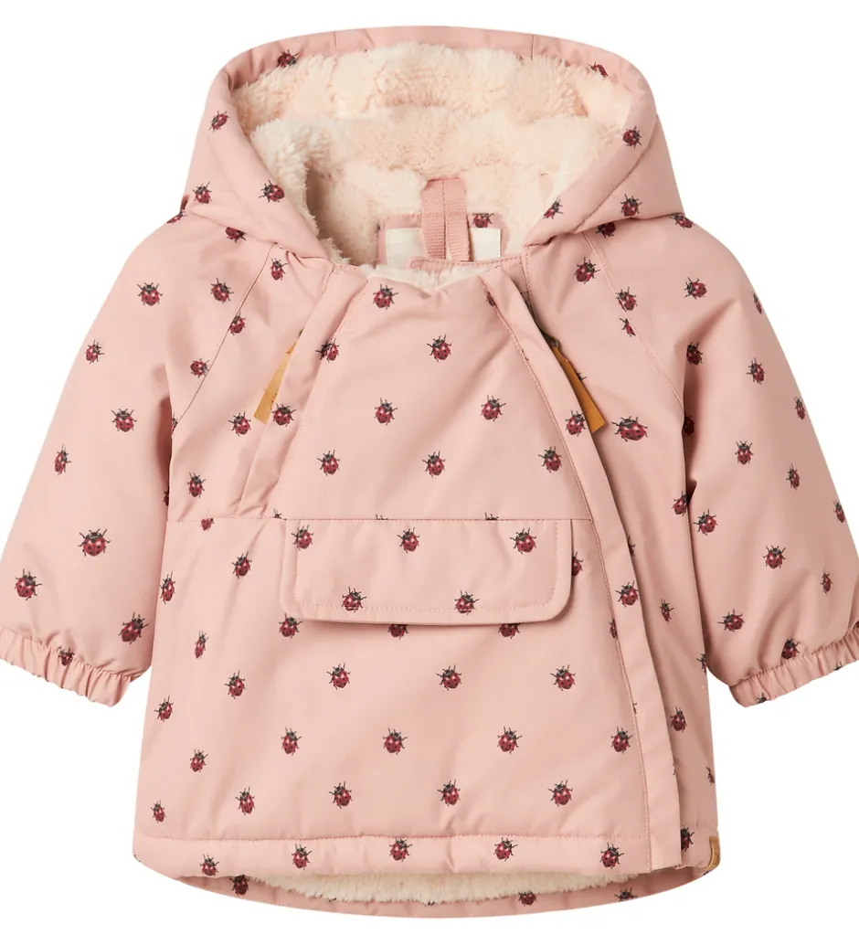 Vinterjakker|Lil Atelier Lil' Atelier Vinterjakke - NbfLasnow05 - Misty Rose/Ladybug