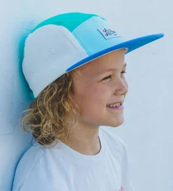 Kasketter|Lil' Boo Copenhagen Kasket - Block Ocean 5 - Green/Blue/White