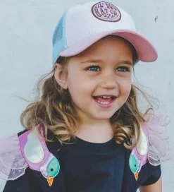 Kasketter|Lil' Boo Copenhagen Kasket - Trucker - Pink/Turquoise