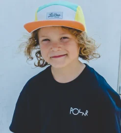 Kasketter|Lil' Boo Copenhagen Kasket - Block Happy 5 - Orange/Green/Yellow