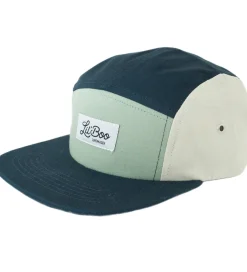 Kasketter|Lil' Boo Copenhagen Kasket - Block Stone 5 - Stone Green/Sand/Na