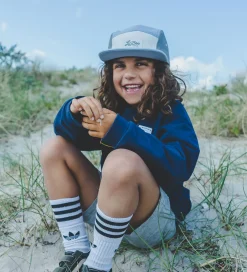 Kasketter|Lil' Boo Copenhagen Kasket - Block Cloud 5 - Blue/Grey/Off White