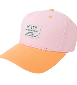 Kasketter|Lil' Boo Copenhagen Kasket - Organic Block Snapback - Pink/Orang
