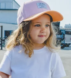 Kasketter|Lil' Boo Copenhagen Kasket - Organic Block Snapback - Pink/Orang