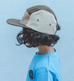 Kasketter|Lil' Boo Copenhagen Kasket - Block Brown 5-Panel - Brun