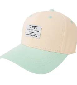 Kasketter|Lil' Boo Copenhagen Kasket - Organic Block Snapback - Peach/Mint