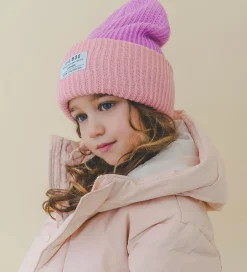 Huer Og Hatte|Lil' Boo Copenhagen Lil'Boo Copenhagen Hue - Rib/Strik - Hygge - Pink/Purple