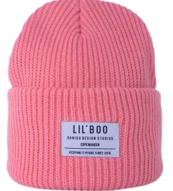 Huer Og Hatte|Basis|Lil' Boo Copenhagen Lil'Boo Copenhagen Hue - Rib/Strik - Hygge - Pink