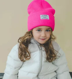 Huer Og Hatte|Basis|Lil' Boo Copenhagen Lil'Boo Copenhagen Hue - Rib/Strik - Hygge - Neon Pink