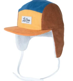 Kasketter|Lil' Boo Copenhagen Lil'Boo Copenhagen Kasket - Corduroy - Yellow/Brown/Blue