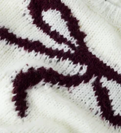 Pigetøj|Bluser|LMTD Bluse - Strik - NlfBow - White Alyssum