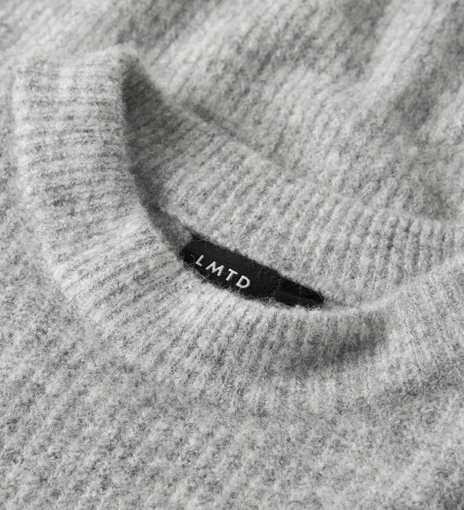 Drengetøj|Bluser|LMTD Bluse - Strik - Noos - NlmKleave - Light Grey Melange