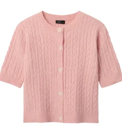 Striktrøjer|LMTD Cardigan - Strik - NlfKave - Crystal Pink