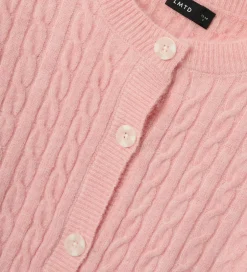 Striktrøjer|LMTD Cardigan - Strik - NlfKave - Crystal Pink