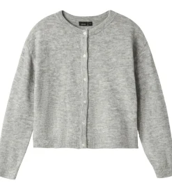 Striktrøjer|LMTD Cardigan - Strik - Noos - NlfLodet - Light Grey Melange/14-
