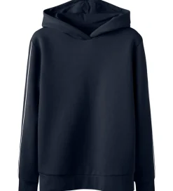 Hættetrøjer|LMTD Hættetrøje - NlfBlake - Dark Sapphire/White Pipings