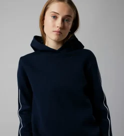 Hættetrøjer|LMTD Hættetrøje - NlfBlake - Dark Sapphire/White Pipings