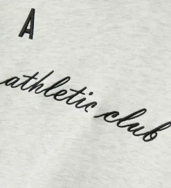 Hættetrøjer|LMTD Hættetrøje - NlmNaclub - Lysegråmeleret m. Print