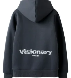 Hættetrøjer|LMTD Hættetrøje - NlnHebra - Asphalt m. Print