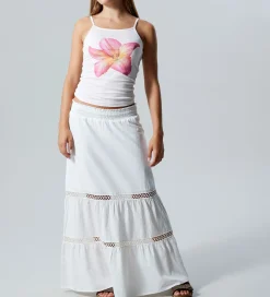 Nederdele|LMTD Nederdel - NlfHosta - White Alyssum m. Hulmønster