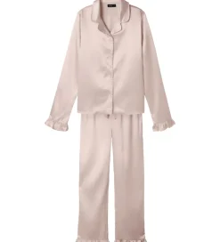 Nattøj|LMTD Pyjamas Set - Satin - NlfNightys - Crystal Pink