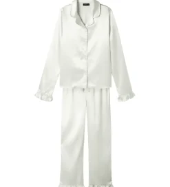Nattøj|LMTD Pyjamas Set - Satin - NlfNightys - White Alyssum