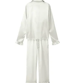 Nattøj|LMTD Pyjamas Set - Satin - NlfNightys - White Alyssum