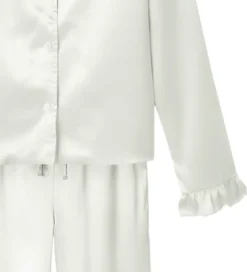 Nattøj|LMTD Pyjamas Set - Satin - NlfNightys - White Alyssum