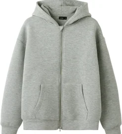 Cardigans|LMTD Scuba Cardigan - NlnHalfa - Light Grey Melange