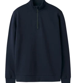 Sweatshirts|Basis|LMTD Sweatshirt - Noos - NlnNizu - Halv Lynlås - Navy Blazer