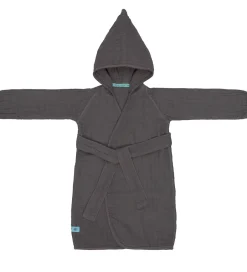 Badekåber|Lässig Badekåbe - Musselin - 12-18 mdr - Anthracite