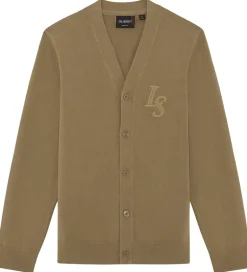 Striktrøjer|Lyle & Scott Cardigan - Strik - Monogram - Tigers Eye