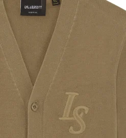Striktrøjer|Lyle & Scott Cardigan - Strik - Monogram - Tigers Eye