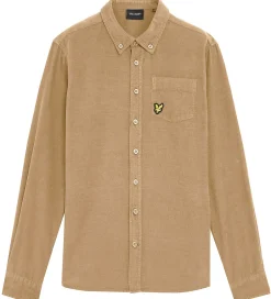 Konfirmationstøj|Lyle & Scott Skjorte - Fløjl - Needle Cord - Sand Storm