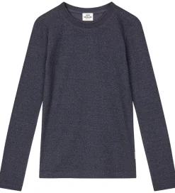 Bluser|Mads Nørgaard Bluse - Rib - Talino - Parisian Night m. Glimmer