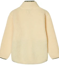 Fleece|Mads Nørgaard Fleecejakke - Teddy - Jeffo - Vanilla Custard m. G