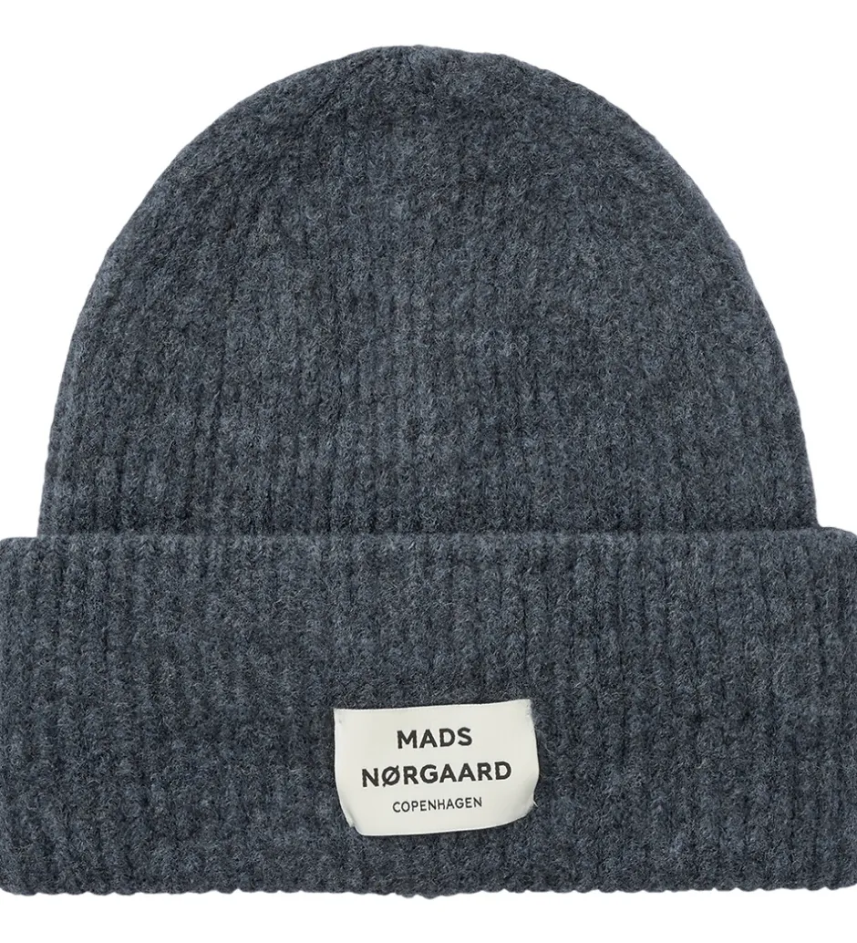 Huer Og Hatte|Unisex-Tøj|Mads Nørgaard Hue - Uld/Akryl - Tosca Anju - Asphalt