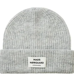 Huer Og Hatte|Mads Nørgaard Hue -Uld/Akryl - Tosca Anju - Lysegråmeleret
