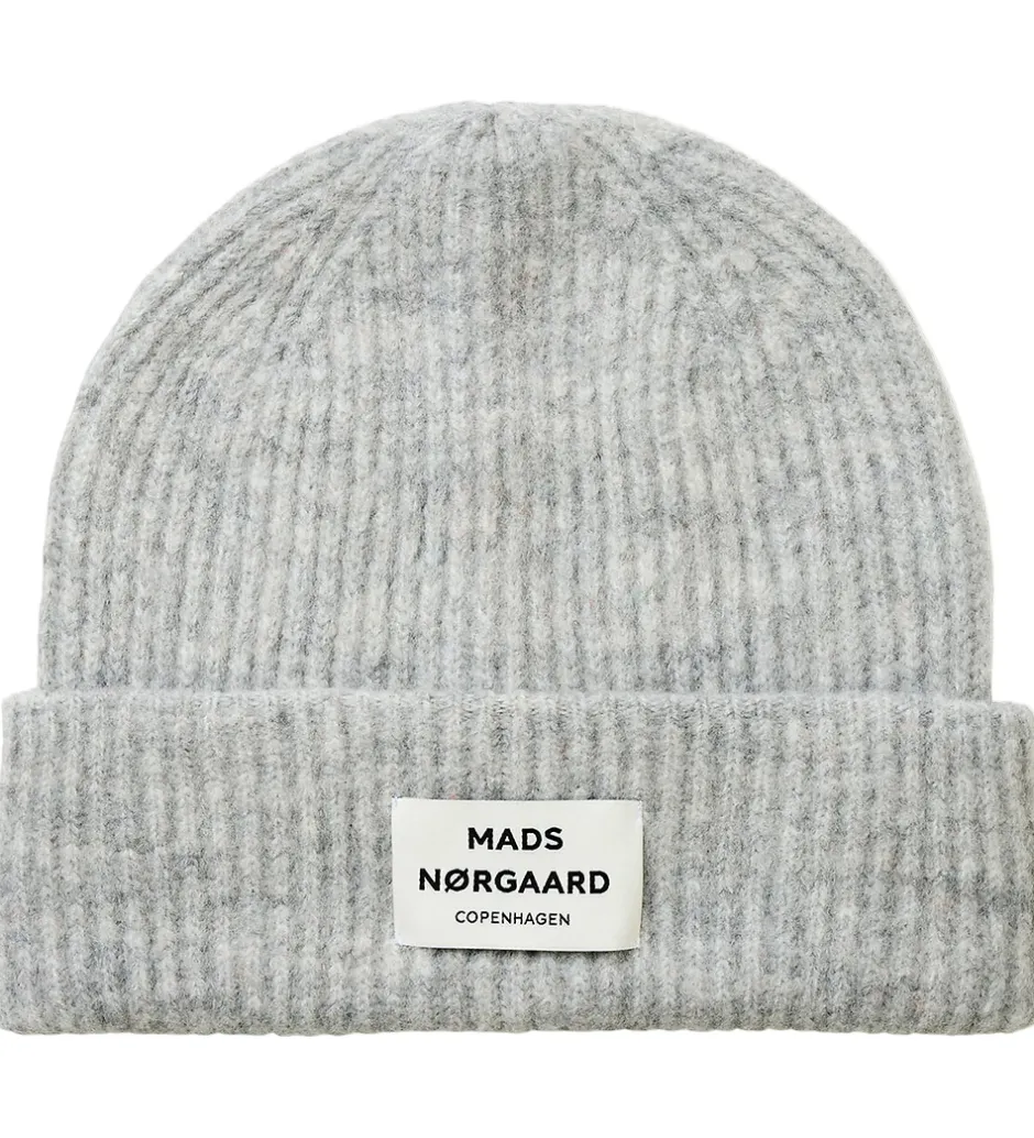 Huer Og Hatte|Mads Nørgaard Hue -Uld/Akryl - Tosca Anju - Lysegråmeleret