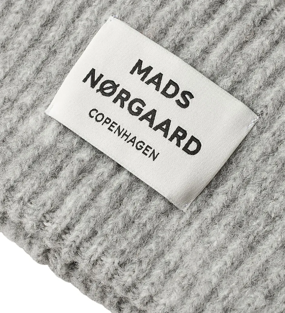 Huer Og Hatte|Mads Nørgaard Hue -Uld/Akryl - Tosca Anju - Lysegråmeleret