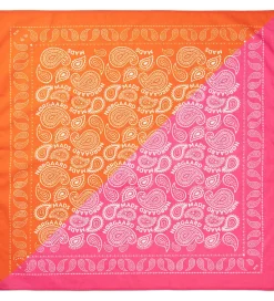 Tørklæder|Mads Nørgaard Tørklæde - 55x55 cm - Pink/Orange